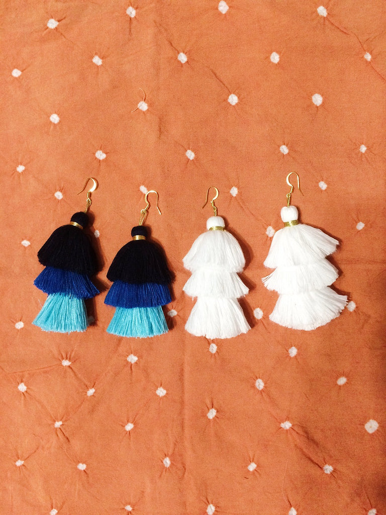tassel earrings | zero waste | milo+nicki